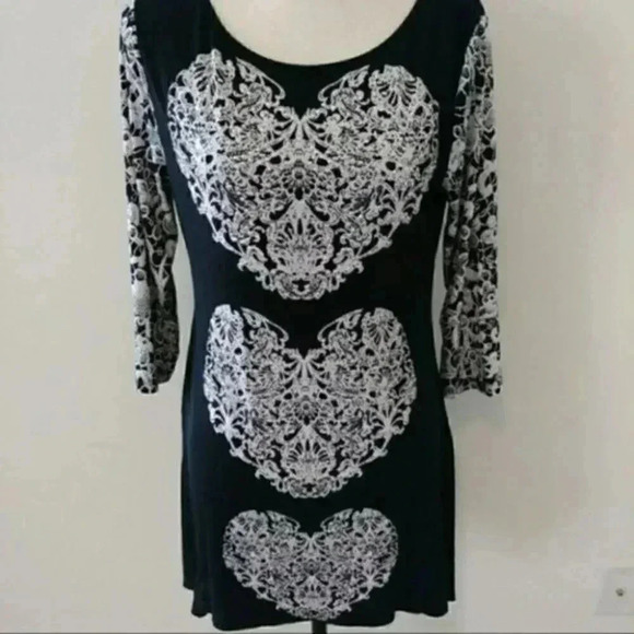 Lace Print Dress - Picture 3 of 8
